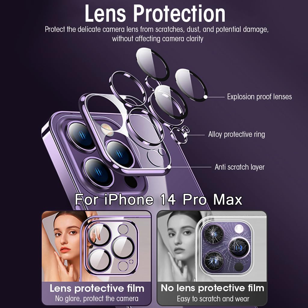 ZORBES Phone Case for iPhone 14 Pro Max Compatible with Magsafe Phone Cover for iPhone 14 Pro Max with Camera Lens Protector Full Protection Fashion TPU Clear Phone Case for iPhone 14 Pro Max ZORBES Phone Case for iPhone 14 Pro Max Compatible with Magsafe Phone Cover for iPhone 14 Pro Max with Camera Lens Protector Full Protection Fashion TPU Clear Phone Case for iPhone 14 Pro Max